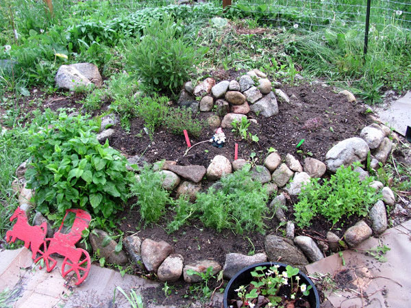 Herb spiral from Little Mountain Haven