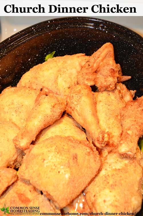 This "church dinner chicken" is just like the recipe mom used to make - tender and juicy, nicely spiced and cooked until falling off the bone.