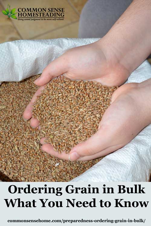 Ordering grain in bulk - Where to Get it, How to Store it and Coordinating a bulk group grain purchase to stock up on organic grains at an affordable price. 