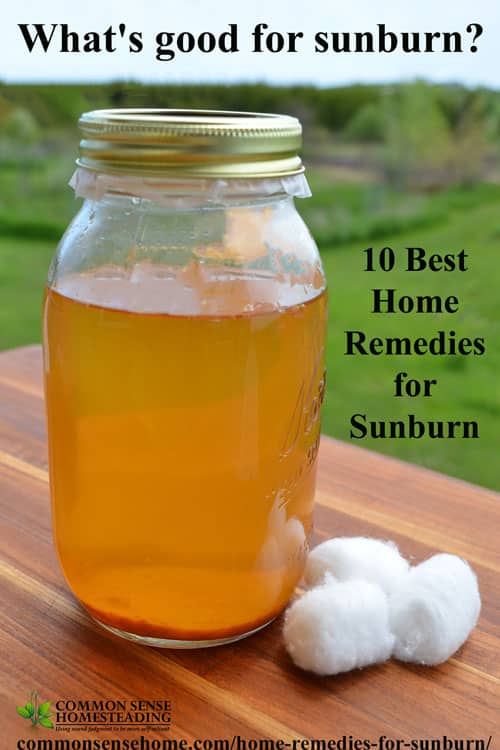 Home Remedies for Sunburn - 10 Best Sunburn Remedies to help bring relief from sunburn pain and speed healing from your face to your toes.