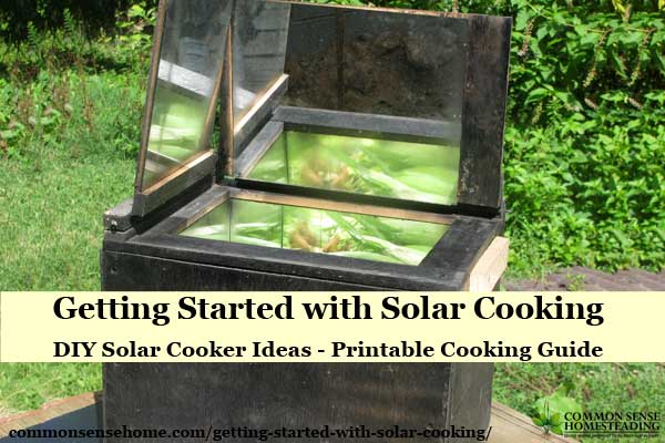 Solar Cooking Basics - Easy Solar Cooker Designs, How to Cook Food in a Solar Oven, Basic Solar Cooking Recipes to get you started, printable cooking guide.