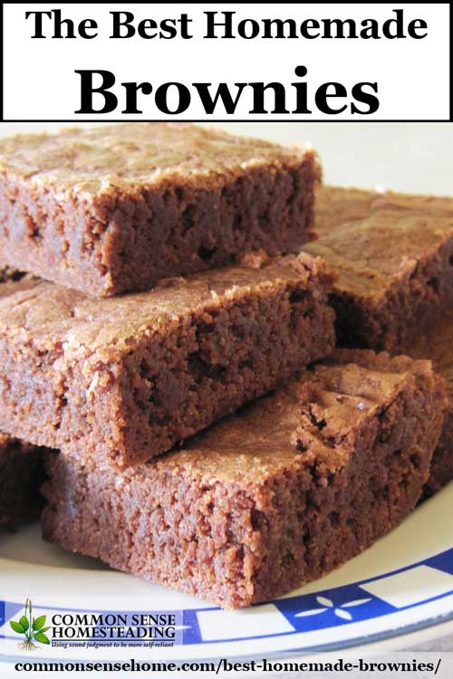 The best homemade brownies I have ever tasted, plus you can make from scratch in minutes. Rich and delicious, enjoy with nuts or without.