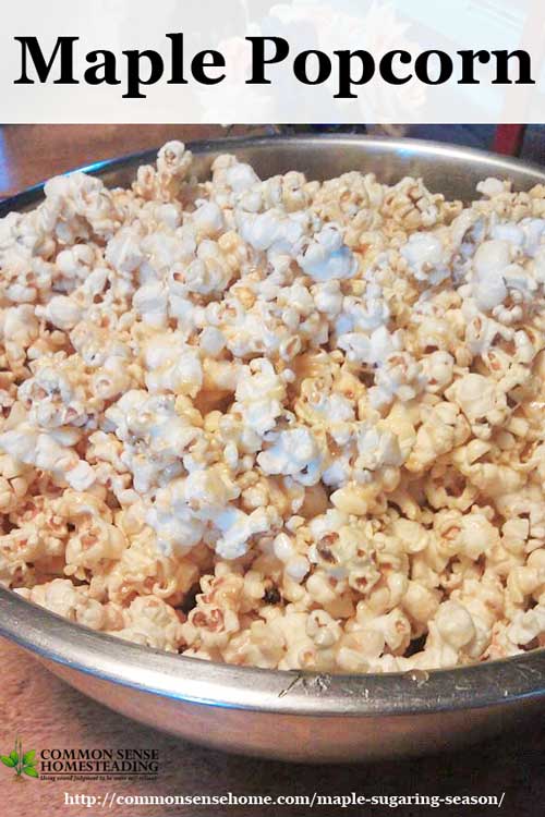 Maple Sugaring Season - A Visit to the Sugar House with Silloway Maple, Plus delicious recipes to enjoy your maple syrup - maple buttons, no bake cookies and maple popcorn.