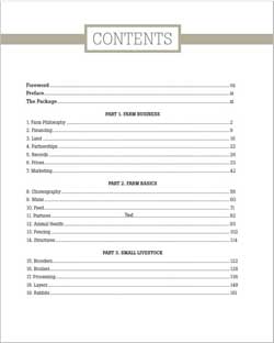 The Salatin Semester Study Guide Table of Contents