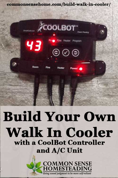 Cooler with a CoolBot Controller