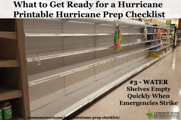 25 Point Hurricane Prep Checklist - What you need to prepare before a hurricane hits, including food, water, documents, pet care and other essential items.