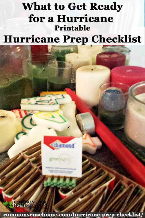 25 Point Hurricane Prep Checklist - What you need to prepare before a hurricane hits, including food, water, documents, pet care and other essential items.