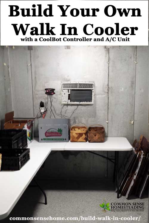 A CoolBot and household window A/C unit lets you turn any well insulated room into a walk in cooler, saving you thousands versus a commercial cooler.
