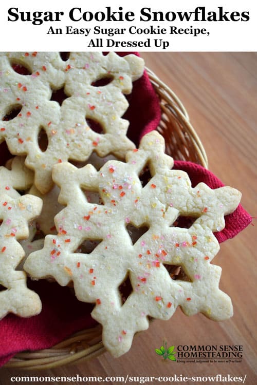 This easy to make sugar cookie recipe requires no chilling, so it takes just minutes to get from bowl to oven. Learn the "trick" for successful snowflakes.