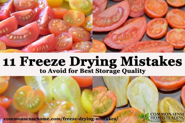 Freeze Drying Mistakes you should avoid to get the best results for your food and your freeze dryer. Shorten drying time, improve flavor and stay safe!