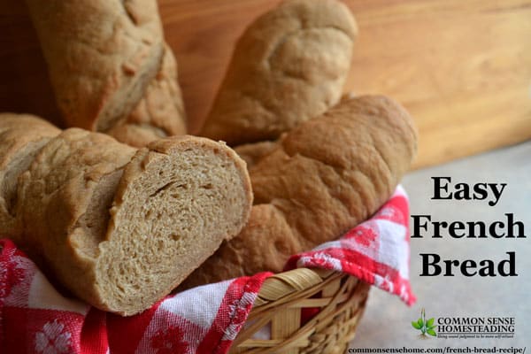 Homemade crusty French bread recipe - This recipe is perfect for making edible bread bowls, or to accompany soup or a hearty stew. Makes great French toast!