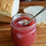 This low sugar apple currant spread with a touch of cinnamon is a less sweet alternative to traditional currant jams and jellies.