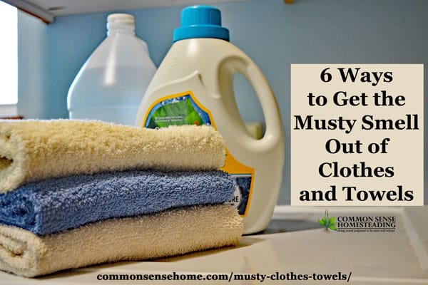 Musty clothes and towels can be a problem even with "clean" laundry, but these tips will help you ditch musty odors in the laundry and musty closet smell.