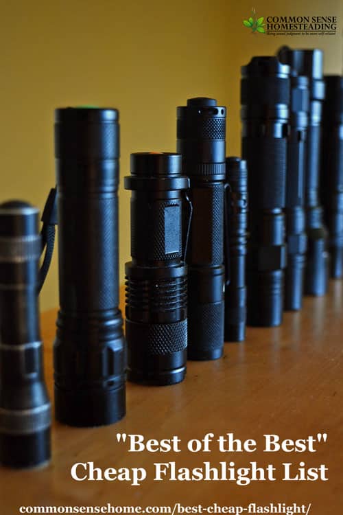 The Best Cheap Flashlight - Our recommendations for inexpensive, durable, multipurpose flashlights that are great for everyday emergencies and EDC.