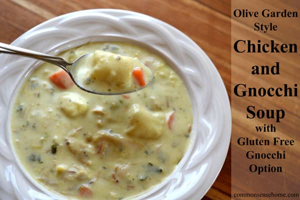 Olive Garden Style Chicken And Gnocchi Soup