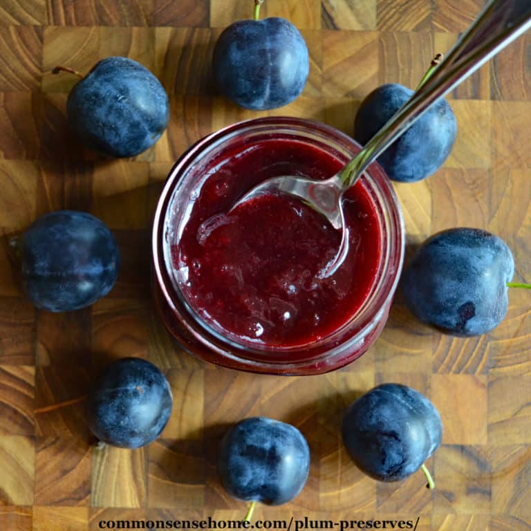 plum preserves and plums