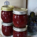4 jars of plum jam