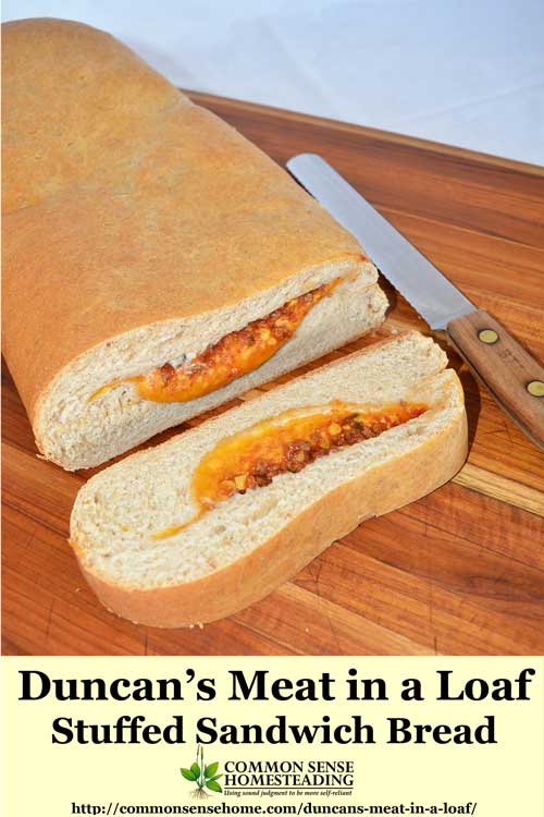 Duncan's "Meat in a Loaf" stuffed sandwich bread - the leftover makeover your kids will love! Easy and budget friendly.