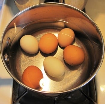 boiling eggs