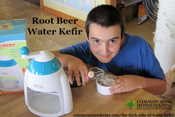 Root beer water kefir is a fun version of homemade water kefir "soda pop", but it is possible to get too much of a good thing, with negative side effects.