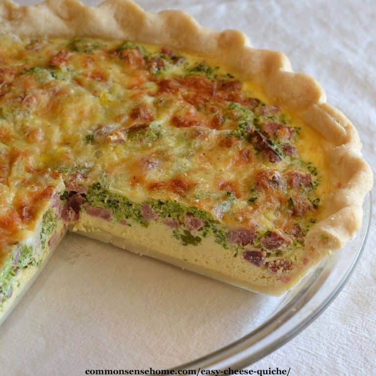 Easy Cheese Quiche Recipe with Vegetables