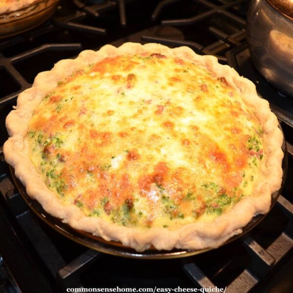 Easy Cheese Quiche Recipe with Vegetables