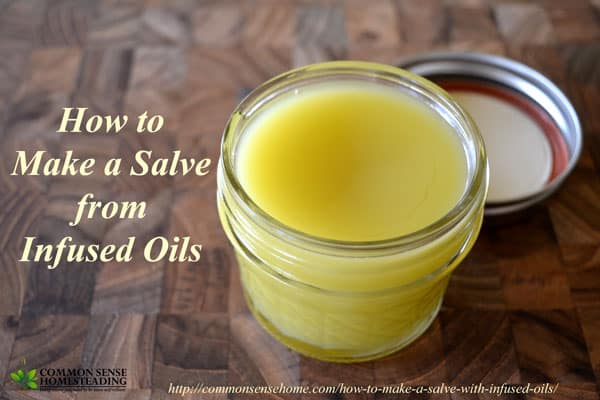 How to make a salve with infused oils. Plantain salve is good for insect bites and stings, removing slivers, hemorrhoids and other ailments.
