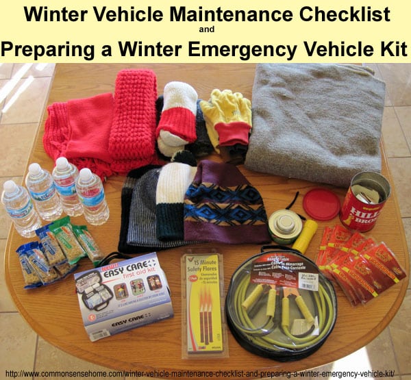 Winter Vehicle Maintenance Checklist and Preparing a Winter Emergency Vehicle Kit