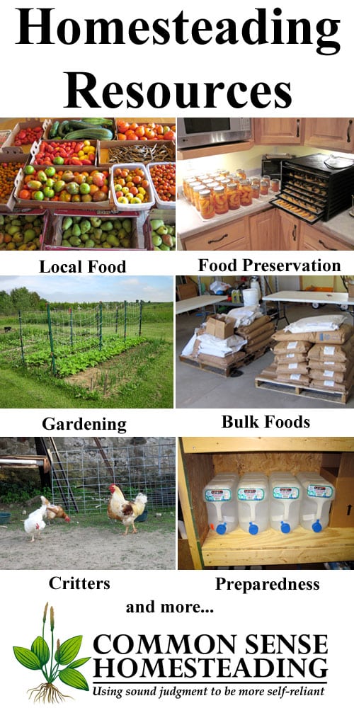 Homesteading Resources - Real food, food preservation, gardening, local food, natural health, homestead animals, homemaking, survivalism, preparedness.