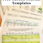 Free gardening journal templates, including seed sowing schedule, plant spacing and seed longevity charts, seed purchase log and planting and germination records - plus other record keeping tips.