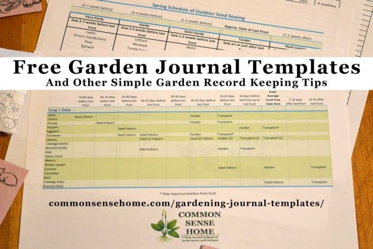 Free Gardening Journal Template Printable 