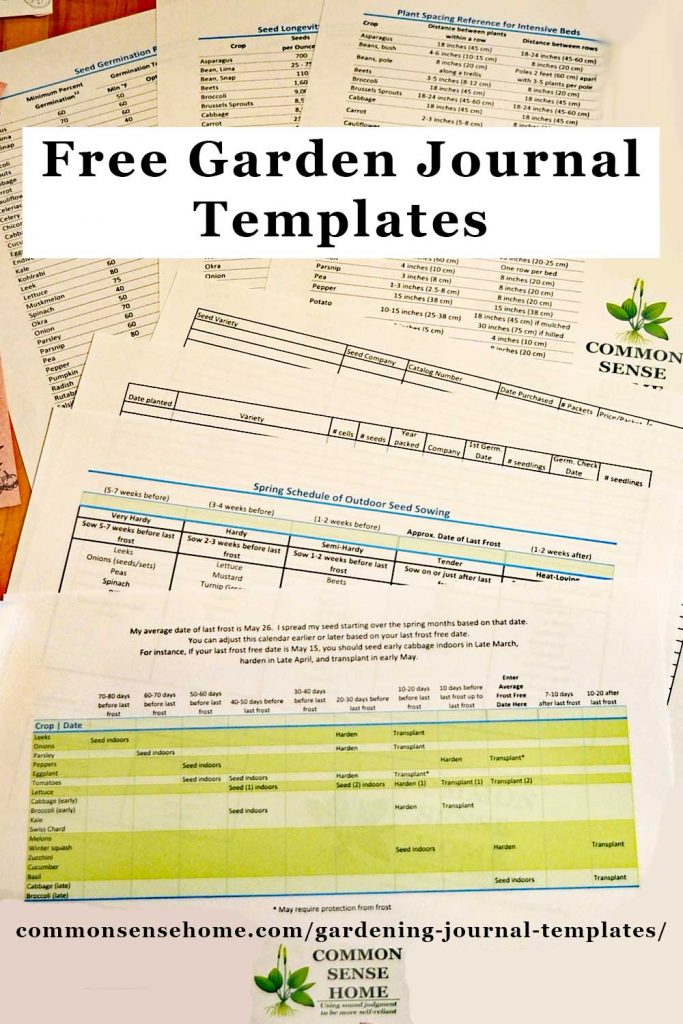 Starting Vegetable Seeds Indoors Chart