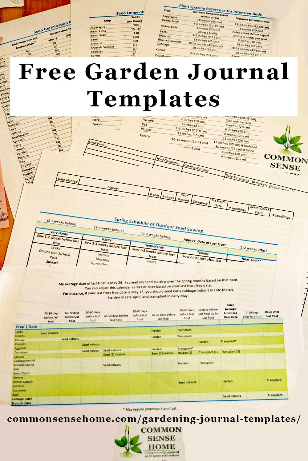 Free Gardening Journal Template (Printable)