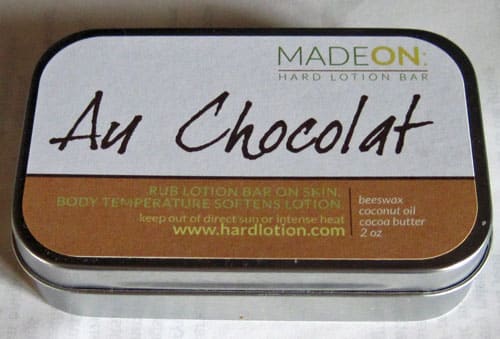 Au Chocolat Hard Lotion Tin