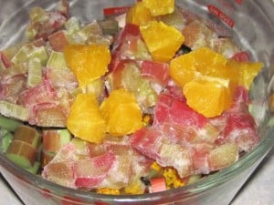 Rhubarb-orange compote