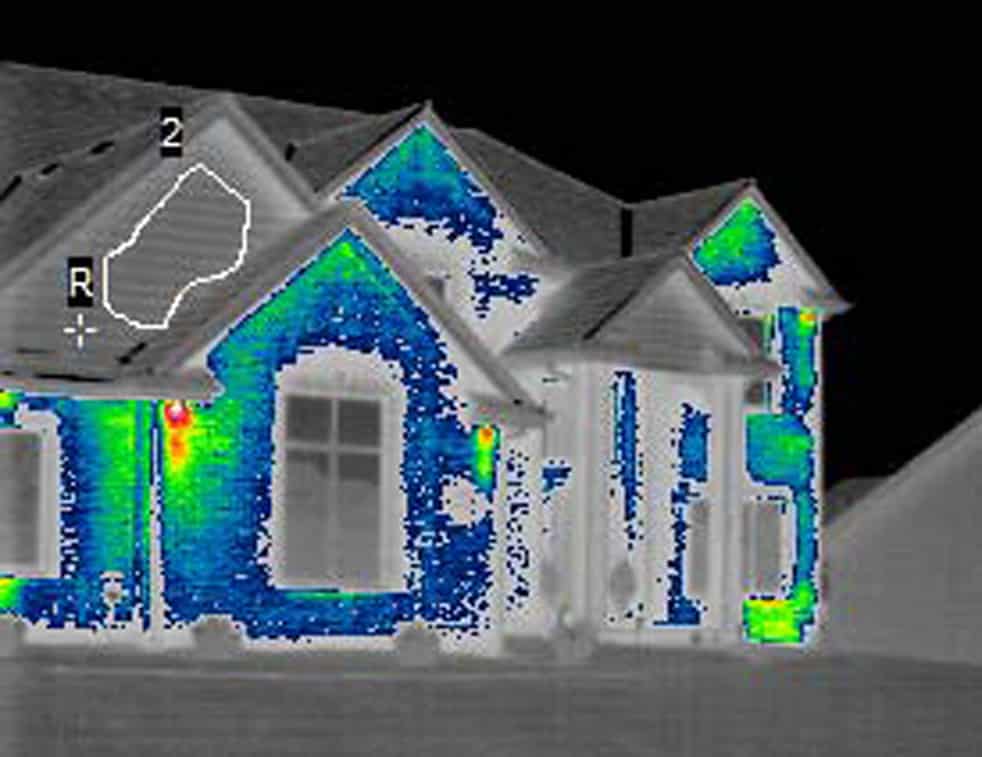 infrared photo comparison ICF home @ Common Sense Home