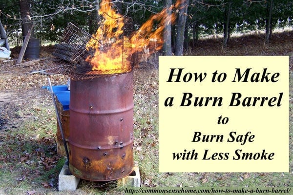 burn barrel screen