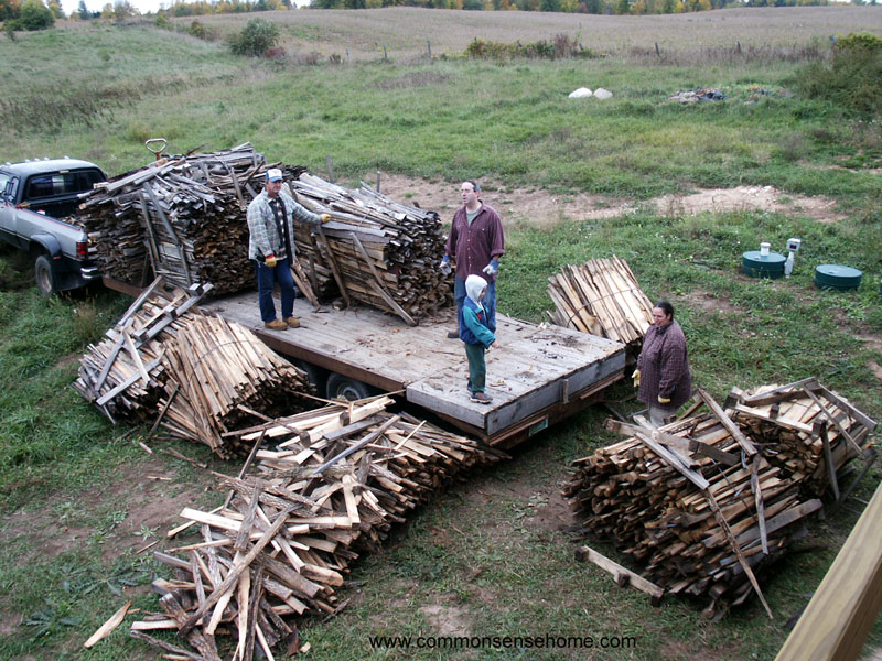 firewood arrives