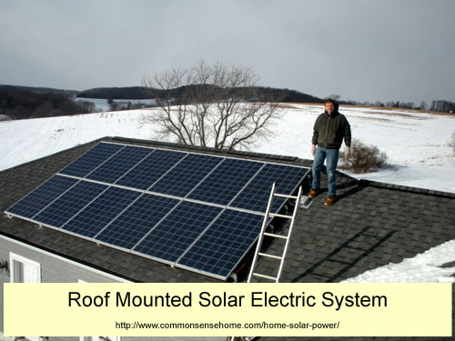 Roof Mounted Home Solar Power