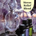 homemade perfume with essential oils - stress relief blend