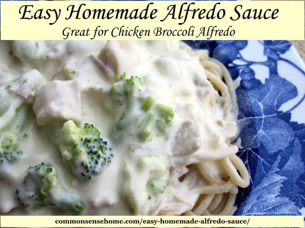 homemade alfredo sauce