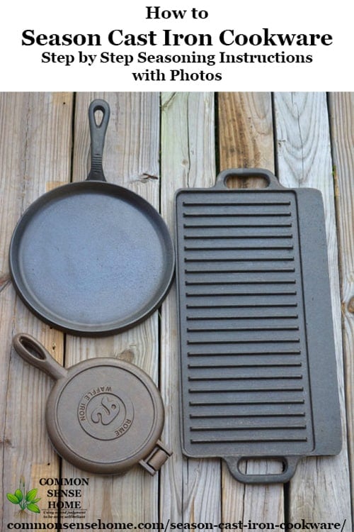 How to season cast iron cookware so that it will have a non-stick surface. Can be used for old, rusted cast iron that needs to be stripped and re-seasoned, or new cast iron that needs seasoning.