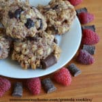 chocolate raspberry granola cookies