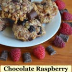 chocolate raspberry granola cookies