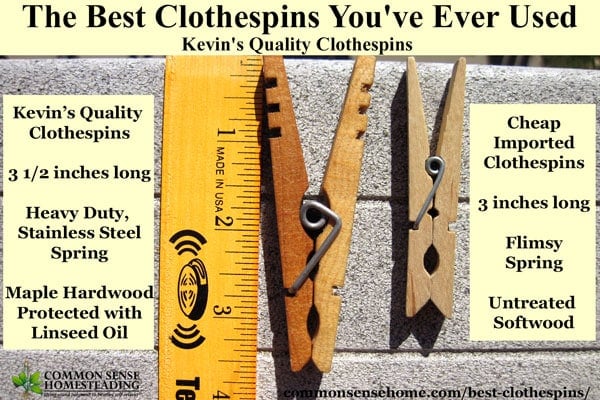 Sturdy Wooden Clothespins – Kevin’s Quality Clothespins