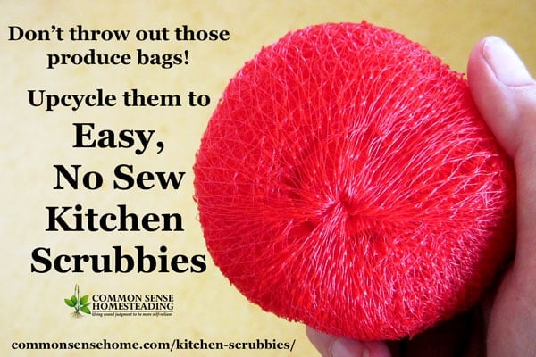 Dish Scrubbies 13 SINGLE Thickness Nylon Pot Scrubbers Nylon 