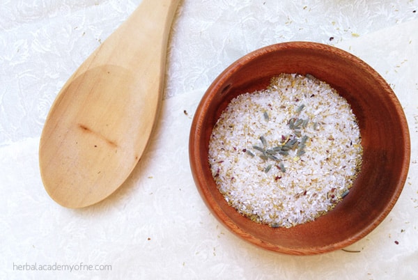 10 Easy Herbal Gifts to Enjoy Now, Plus One Gift That Lasts All Year Long - DIY Lavender Bath Salts