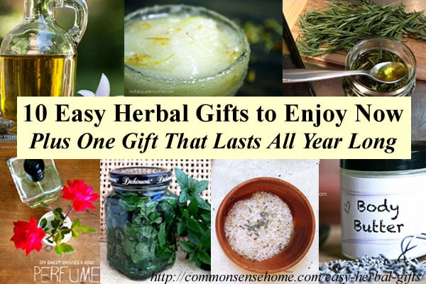 10 Easy Herbal Gifts to Share and Enjoy