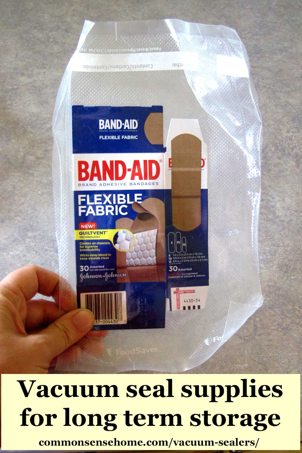 vacuum sealed band-aids