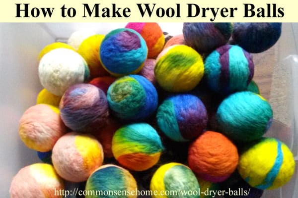 how to make wool dryer balls